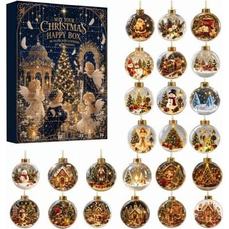 2026 SURPRISE EVERY BOX 24-Day Christmas Mystery Decorations Advent Calendar - Style E -