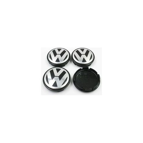 Lot de 4 cache-moyeux aluminium 56mm – Résistants aux chocs et à l'eau – Remplacement esthétique pour jantes en aluminium (1/5)