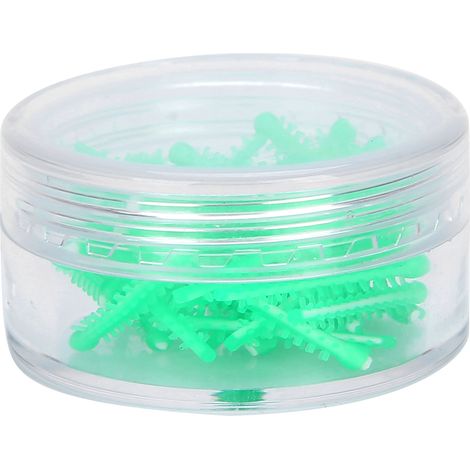 Lot de 40 coins interdentaires en silicone souple, accessoires dentaires adaptatifs pour dentiste, vert, cale dentaire réutilisable, fournitures de soins bucco-dentaires (1/5)