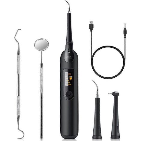 Nettoyeur de dents ultrasonique, détartrant à micro-vibrations pour un nettoyage des dents et une élimination des taches améliorés, solution douce pour une utilisation à domicile. (1/4)