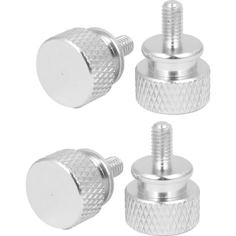 sourcing map Lot de 4 vis moletées à filetage intégral M3,5 x 7 mm pour couvercle d'ordinateur PC,