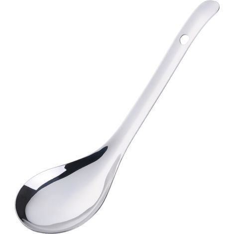 Grande cuillère à riz, cuillère à soupe à long manche en acier inoxydable de haute qualité, cuillère de table dorée, ustensiles de cuisine (1/5)