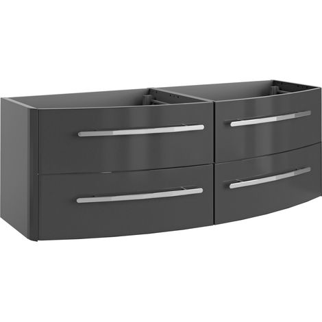 Lanzet Classico Doppel-Waschtischunterschrank 140cm, Anthrazit"-"7964912 (1/4)