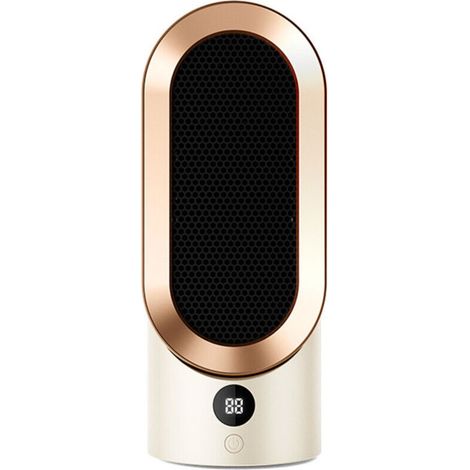 Radiateur soufflant électrique, radiateur portable en céramique 1200 W, chauffage rapide, 2 modes, protection contre la surchauffe et le basculement, radiateur soufflant enfichable pour la maison