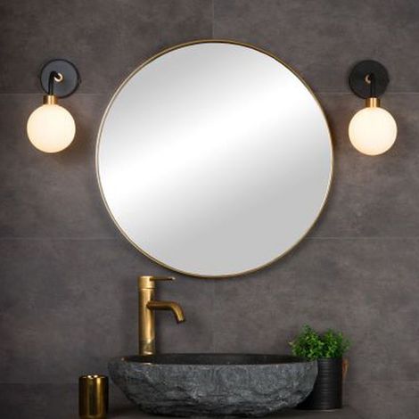 Lucide BEREND - Wandleuchte Badezimmer - 1xG9 - IP44 - Schwarz (1/5)