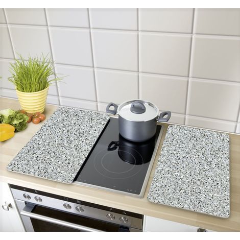 Herdabdeckplatten Universal Granit 2er Set für alle Herdarten