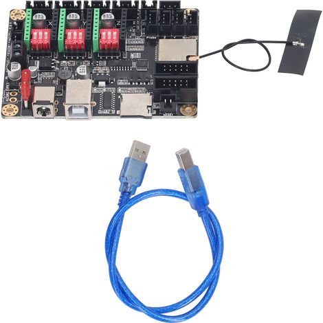 Carte de contrôle pour graveur laser MKS DLC32 V
2.1 - Contrôle hors ligne - Carte mère 32 bits Wi-Fi pour machine de gravure