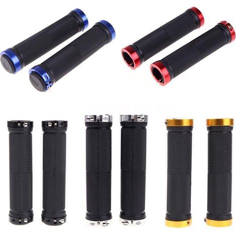 TRADE SHOP - Coppia Manici Manopole Universali Manubrio Antiscivolo Per Bicicletta Bici Mtb - (1/2)