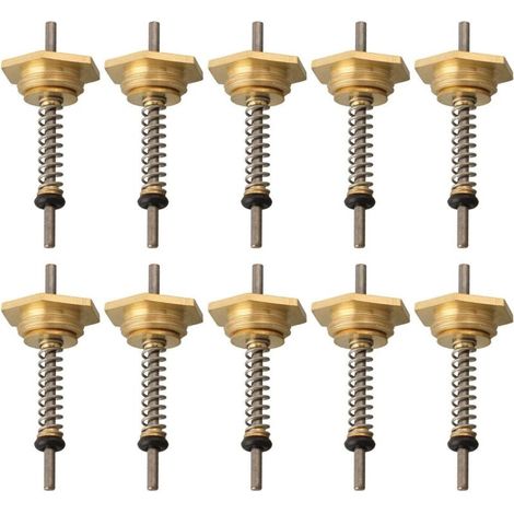 Lot de 10 cosses de connexion d'eau pour chaudière à gaz 12 mm pour chauffe-eau, assemblage de vanne de liaison en cuivre (12 mm) (1/4)