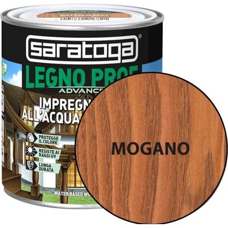 SARATOGA LEGNO PROF VERNICE ACQUA PER LEGNO IMPREGNANTE TURAPORI PROTETTIVO 750ML MOGANO ROVERE