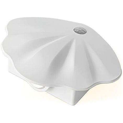 Veilleuse à capteur rechargeable, veilleuse à piles, lampe de placard LED blanc chaud réglable avec capteur, adaptée aux chambres (blanc) (1/5)