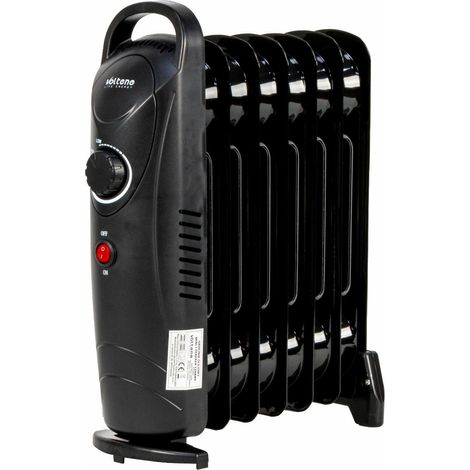 Radiatore elettrico a olio da 700 watt, 7 alette, termostato alettato.