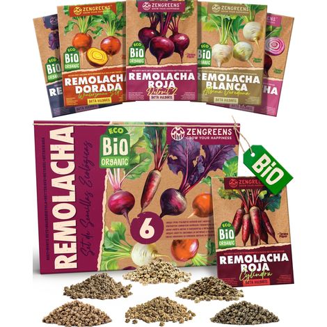 Semillas de remolacha eco set 6 variedades de polinización libre (1/5)