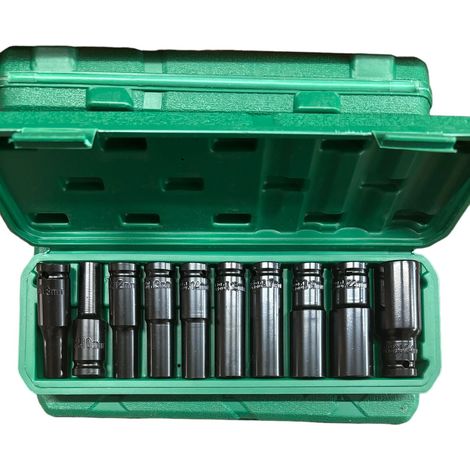 BUSSOLE ESAGONALI LUNGHE PISTOLA AVVITATORE 10pz ATTACCO 1/2 8-24mm CAMION AUTO
