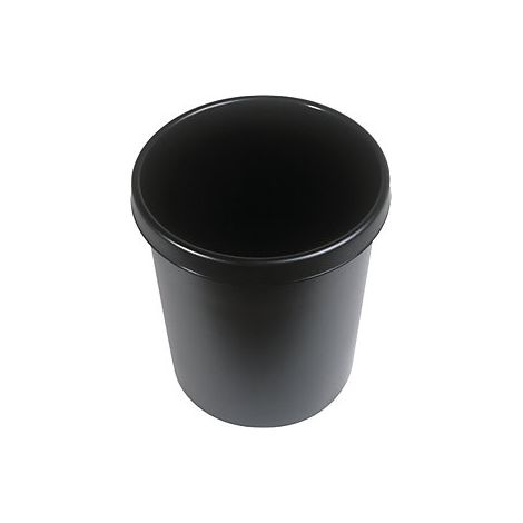 Helit Papelera redonda negra de 30 litros (1/3)