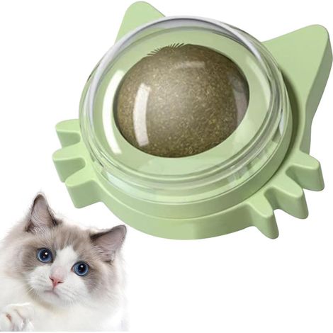 Boule D'herbee À Chat Murale pour Chats, 1 Pièce, Boules D'herbee À Chat Léchables, Balles Comestibles, Jouets pour Chats, Calme L'anxiété Et Le Stress du Chat, Jouet Dentaire pour Chat (1/5)