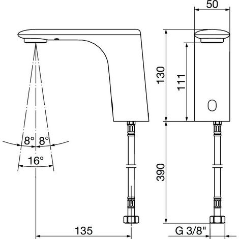 VIEGA 828295 Robinet de lavabo électronique (1/3)