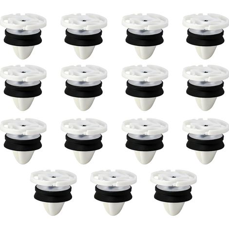 15 Pièces Universal Retenue Vehicle Clips Rivets en Plastique, OEM 7703077476, Clips de Fixation Attaches Garniture, Attaches Garniture, pour Auto Voitures Panneaux de Portes 308 508 DS4 C4 (1/5)