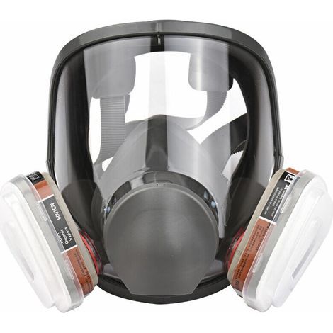 KZQ – Respirateur à vapeur organique couverture intégrale – Protection contre poussières et gaz – Ajustement personnalisé – Sac de rangement inclus