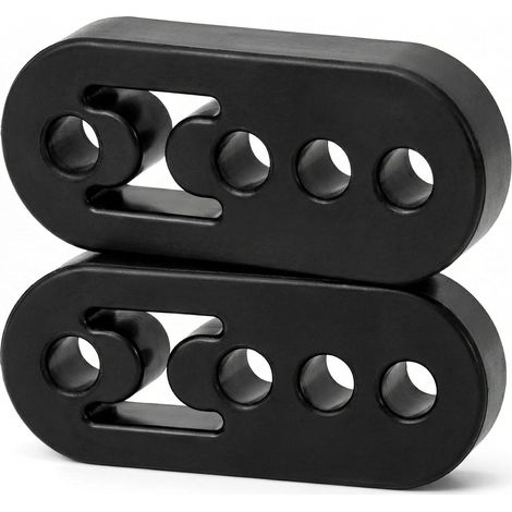 Cintre support d'échappement de voiture 4 trous, silent bloc echappement en caoutchouc pour la plupart des voitures (1/5)