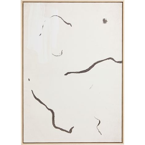 SKLUM Dekoratives Gemälde auf Leinwand (50x70 cm) Carsen Creme-Beige
