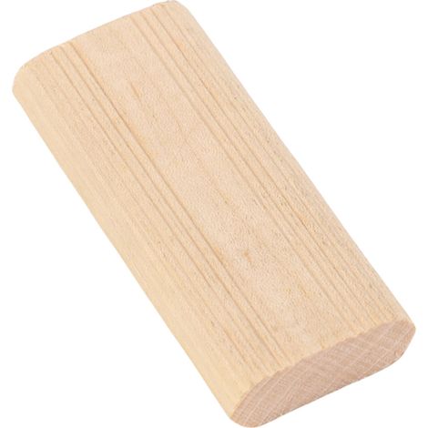50 pièces Tourillons Bouchons en Bois de Hêtre 8x22x50 mm Rainurés pour Menuiserie Assemblage Meubles Ébénisterie (1/5)