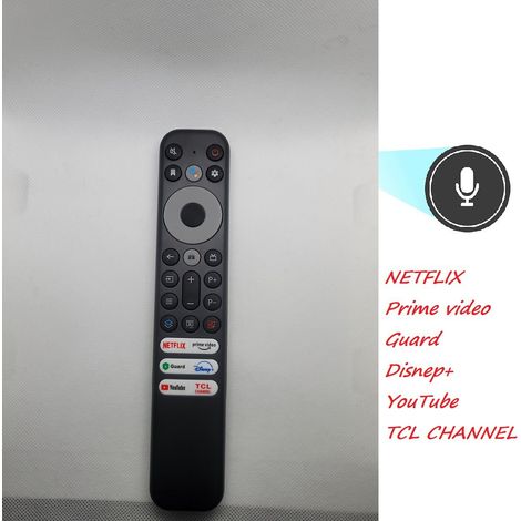 Télécommande pour téléviseur compatible TCL RC902V télécommande vocale de remplacement (1/5)