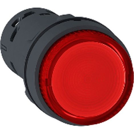 230V rote PULS.LUM. LED-Leuchte mit Laufraddesign und hoher Energieeffizienz.