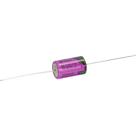 Tadiran Lithium 3,6V Batterie SL 750/P 1/2AA - Zelle Axialdraht (1/5)