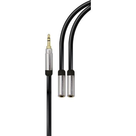 Câble Séparateur Audio Stéréo Karma Italiana Jack 3,5 mm Mâle / 2x3,5 mm Femelle RDM CL270-15 15 cm