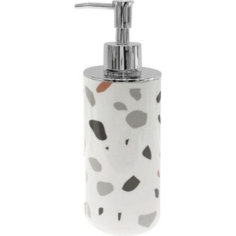 Distributeur De Savon Cylindrique Grit Blanc Multicolore Meubles De Salle De Bain 69839 (1/2)