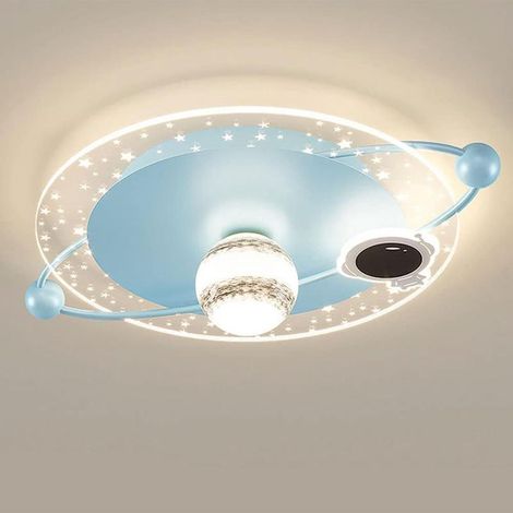 Children's LED Ceiling Light, Cartoon Astronaut, Modern Planet Moon Design, 31W, for Bedroom, Living Room, Dining Room (1/5)