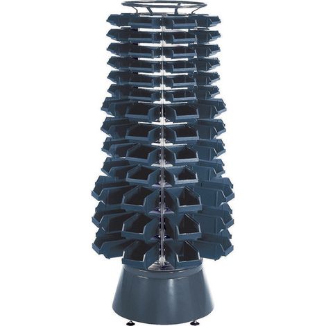 Torre giratoria con caja de visualización, altura 1600 mm, acero sin montar para número de artículo 795659-795662