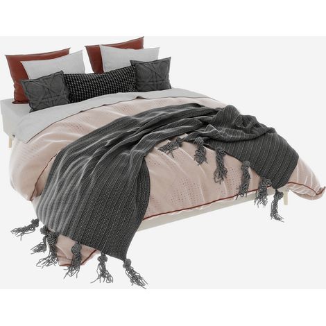 Cadre de lit moderne et minimaliste, 160200CM, beige, matériau en velours hollandais, coffre bas, meuble de chambre de style moderne, sans vérin à gaz, sans tête de lit ni matelas. (1/5)