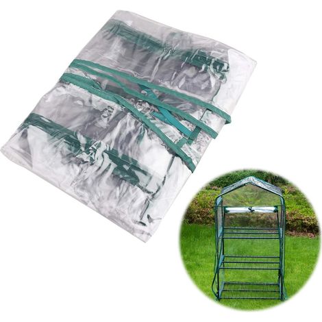 Serre Balcon - Serre Jardin Tunnel PVC Transparente Étanche - Pour Plantes Intérieures Extérieures - 3 Couches - 1 Pièce (1/5)