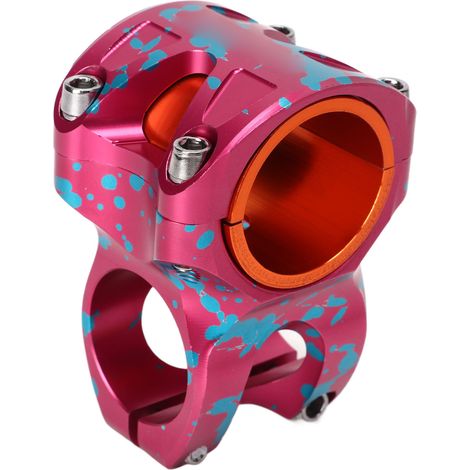 Potence de Vélo de Montagne en Alliage d'Aluminium 31.8x35mm, Accessoire de Rehausse de Guidon Rouge Rose Bleu (1/5)