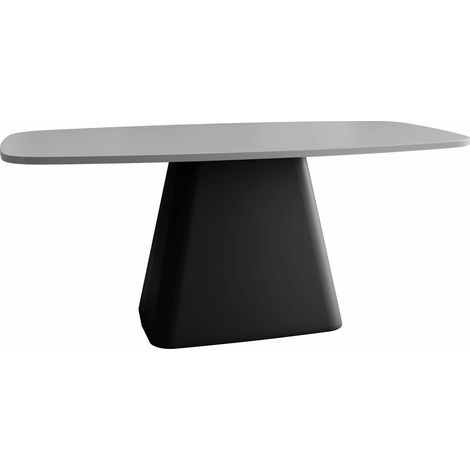 Mesa de centro Oswego 158, Gris, 48x60x120cm, Diámetro: 0, Aglomerado laminado, Angular