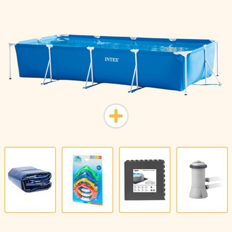 Intex Piscine Tubulaire Rectangulaire - 450x220x84 cm - 5-pièces S3 (1/5)