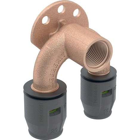 Geberit PushFit Doppelanschlusswinkel 90°, DN 12, 650.274.00.1 (1/5)