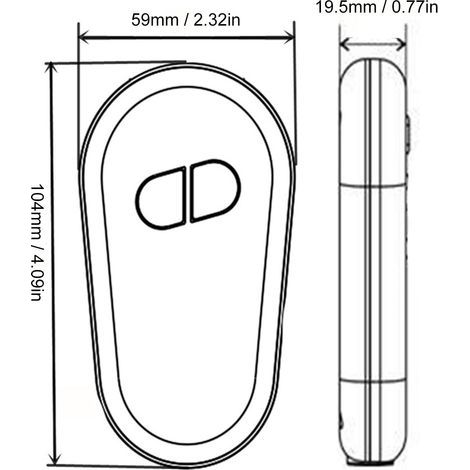 Ortviai Télécommande électrique pour fauteuil releveur et canapé motorisé – 12 à 32 V, forme goutte, ABS résistant (1/4)