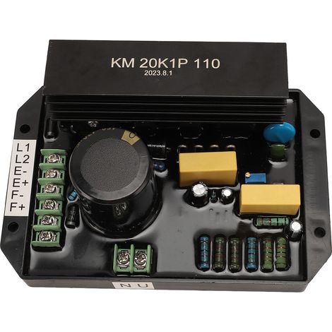 Régulateur de tension automatique KM 20K1P AVR, stabilisateur de tension en fer et aluminium pour générateur à essence (1/5)