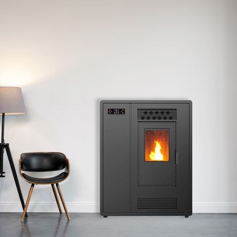 Poêle à granulés Air Slim Astral 12,2 kW Noir Sannover