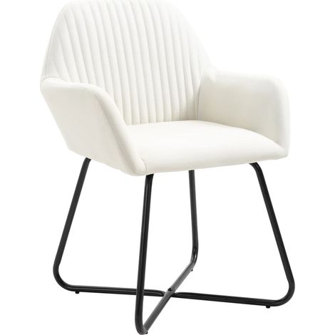 Lot de 4 Chaises à manger,Chaise de cuisine crème tissu CFW17953 (1/5)