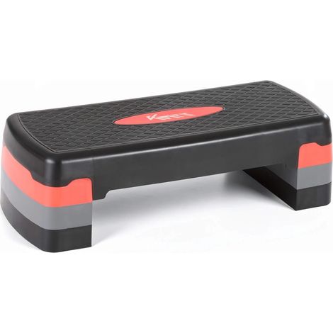 KM-Fit Fitness Stepper Aerobic Stepboard 3-fach höhenverstellbar 10–20 cm rutschfest bis 200 kg für Cardio Krafttraining Zuhause & Fitnessstudio (1/5)
