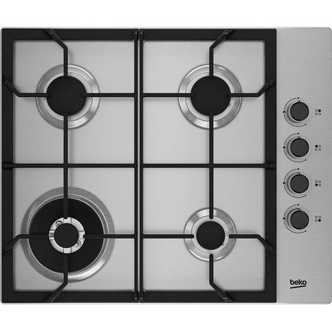 Plaque de cuisson Beko hibw64125sx 4 brûleurs sécurité gaz (1/2)