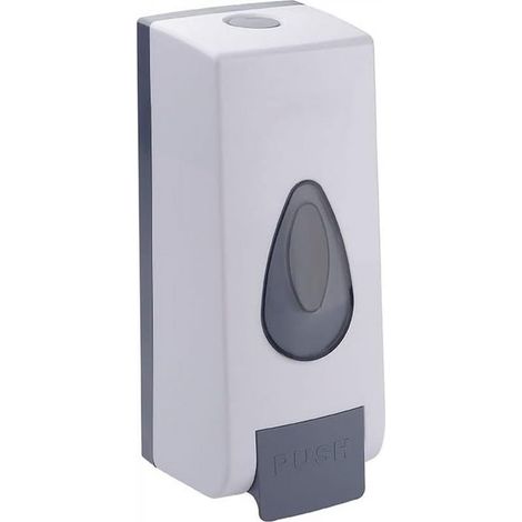 Distributeur de savon liquide pour salle de bain, accessoires pour la maison (1 pièce, 350 ml, blanc) (1/5)