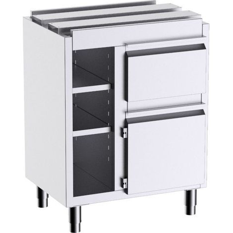 Table Inox pour Machine à Café sans Plan de Travail - Gamme 600 - Distform