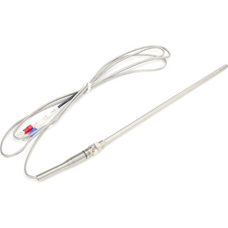 Capteur thermocouple type K 5x200mm avec sonde inox et filetage M8 pour mesure de température (1/5)