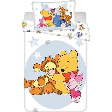 Winnie The Pooh Kinderbettwäsche – Bettbezug 100x135 cm & Kissenbezug 40x60 cm (1/5)