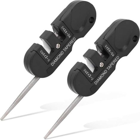 2 pièces Aiguiseur de Couteaux de Poche, Affûteur pour couteaux de poche (1/5)